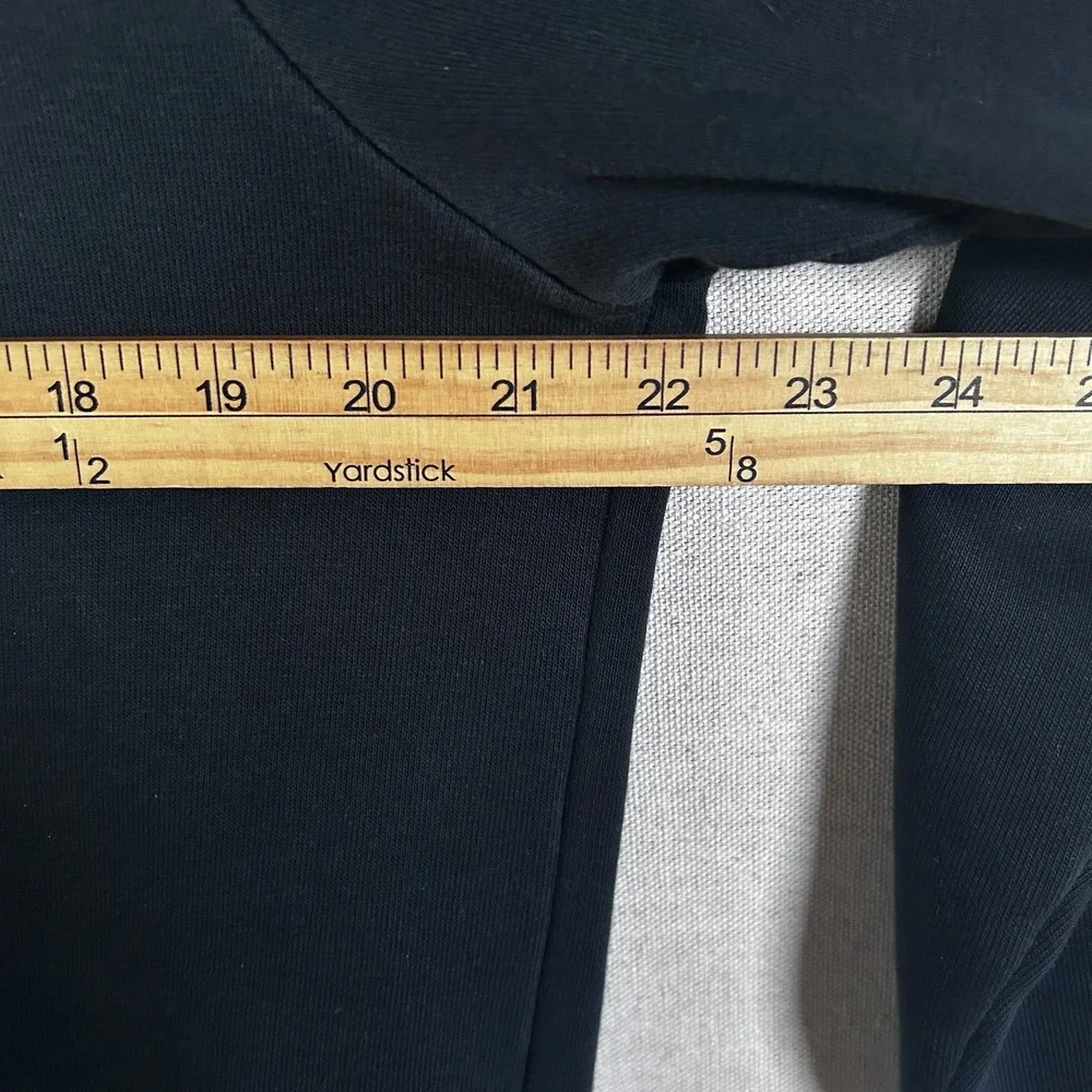 Nike Dri-FIT Pullover Hoodie Black White Oversized Swoosh Mens Medium CU6267-010 - Picture 6 of 7